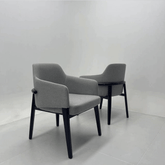 Alva 時尚布藝扶手餐椅